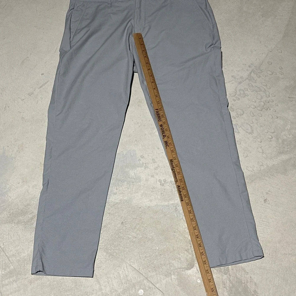 Mugsy Pants Men's Jacks Golf Gray Performance Tech Chino Size 36x30 Actual 36x32 - Picture 5 of 10